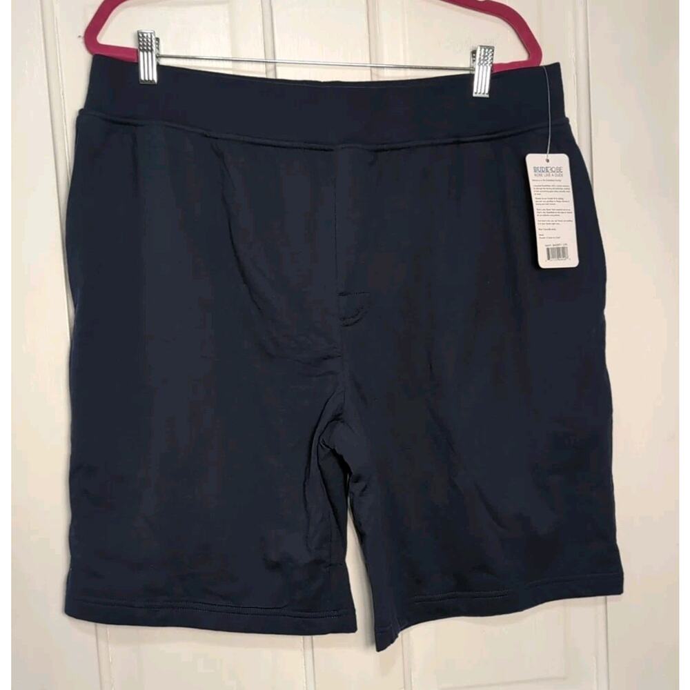 Dude Robe The Shorts Navy Blue Casual Terry Lounge wear Men's L/XL(1095)